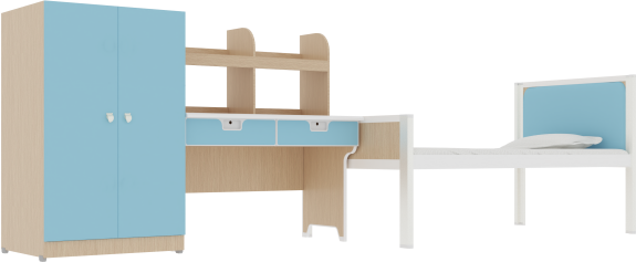 单人公寓床组合